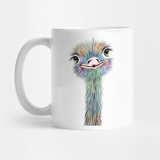 Goofy Colorful Ostrich For Ostrich Lovers Mug